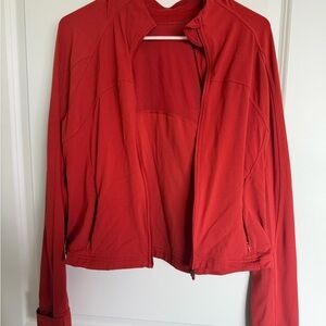 Lululemon Align jacket zip-front burnt orange color size 12